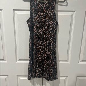 Athleta Black and Pink Asymmetrical Dress